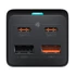 Baseus GaN3 Pro 65W töltőállomás 2xUSB-A 2xUSB-C+ AC fekete (PSZM000901)